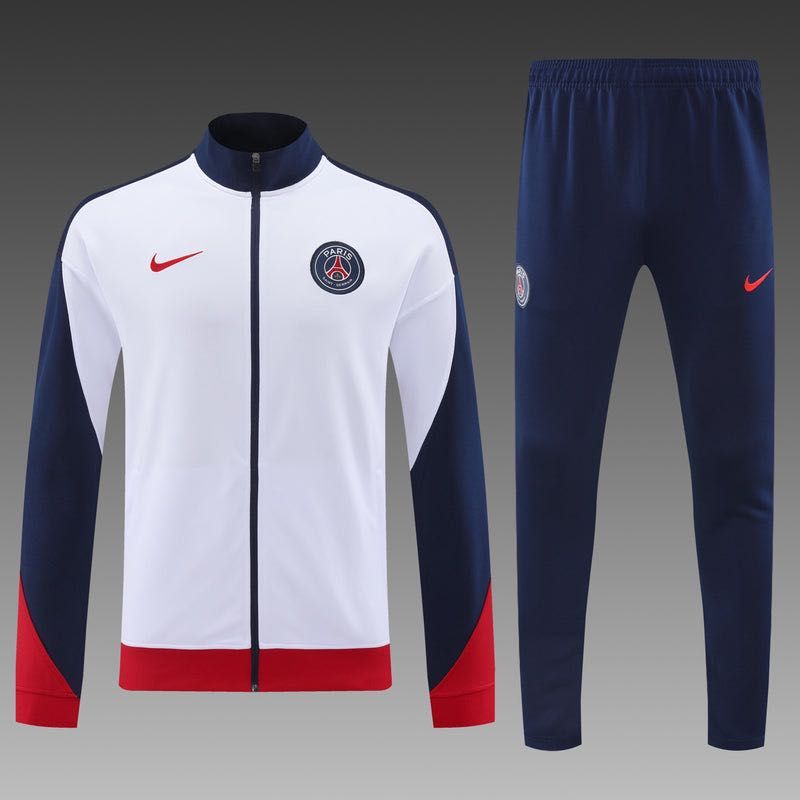 Fato Treino PSG 24/25 Branco e Azul