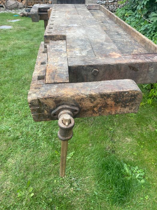 Stary stół stolarski pod barek lub stół