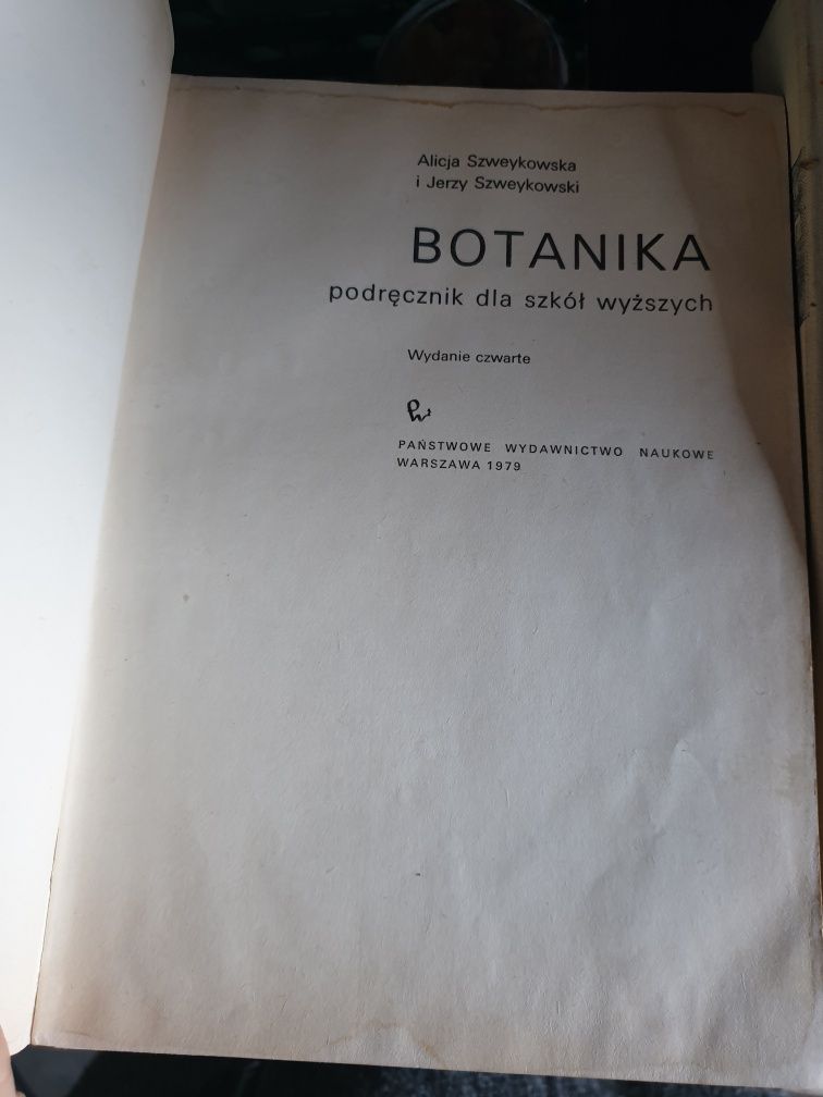 Botanika  podręcznik dla szkół wyższych