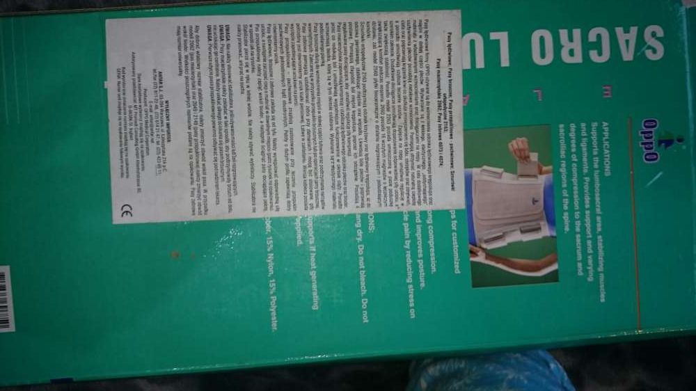 Pas na kregoslup w rozmiarze M