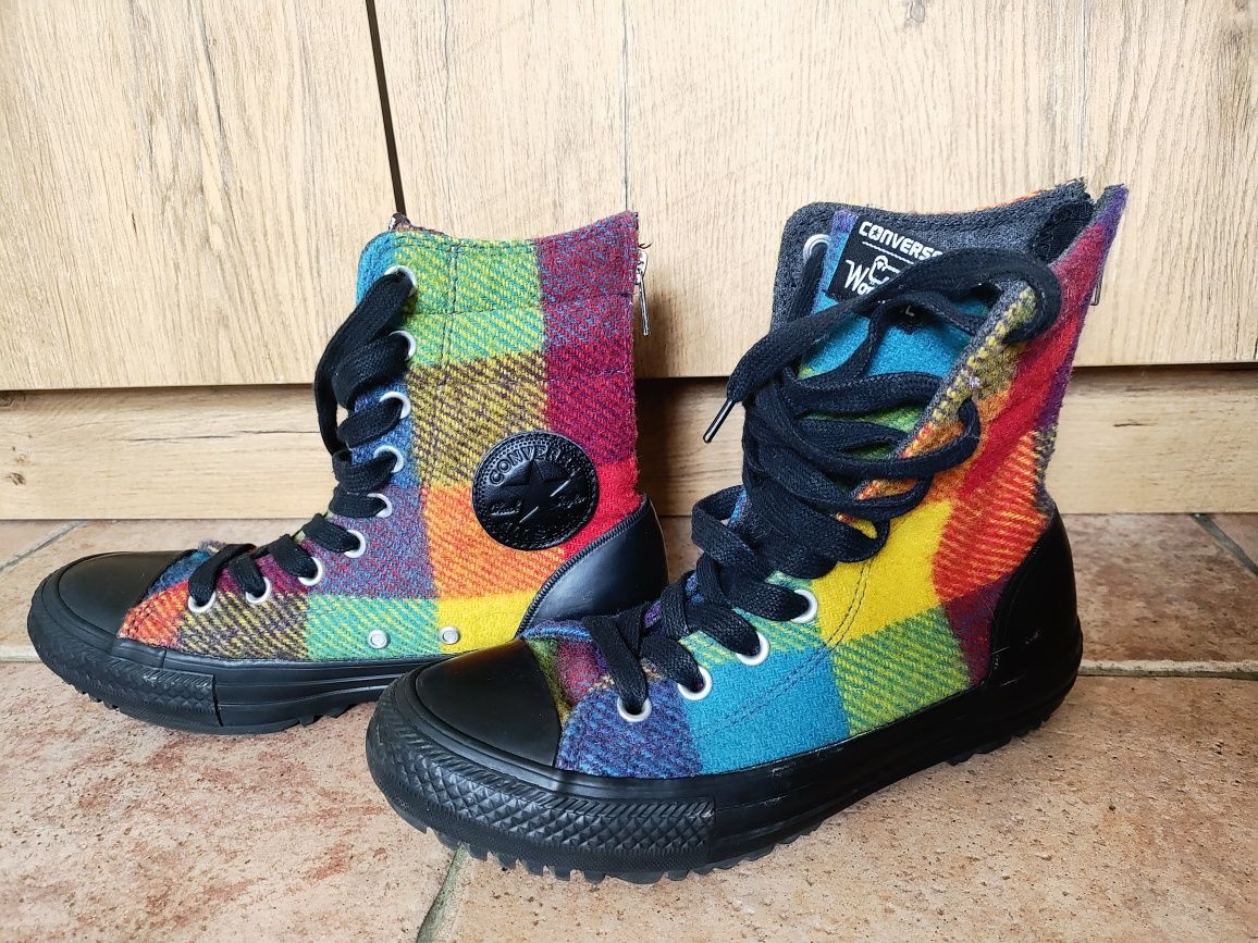 Converse Woolrich wełniane trampki zimowe
