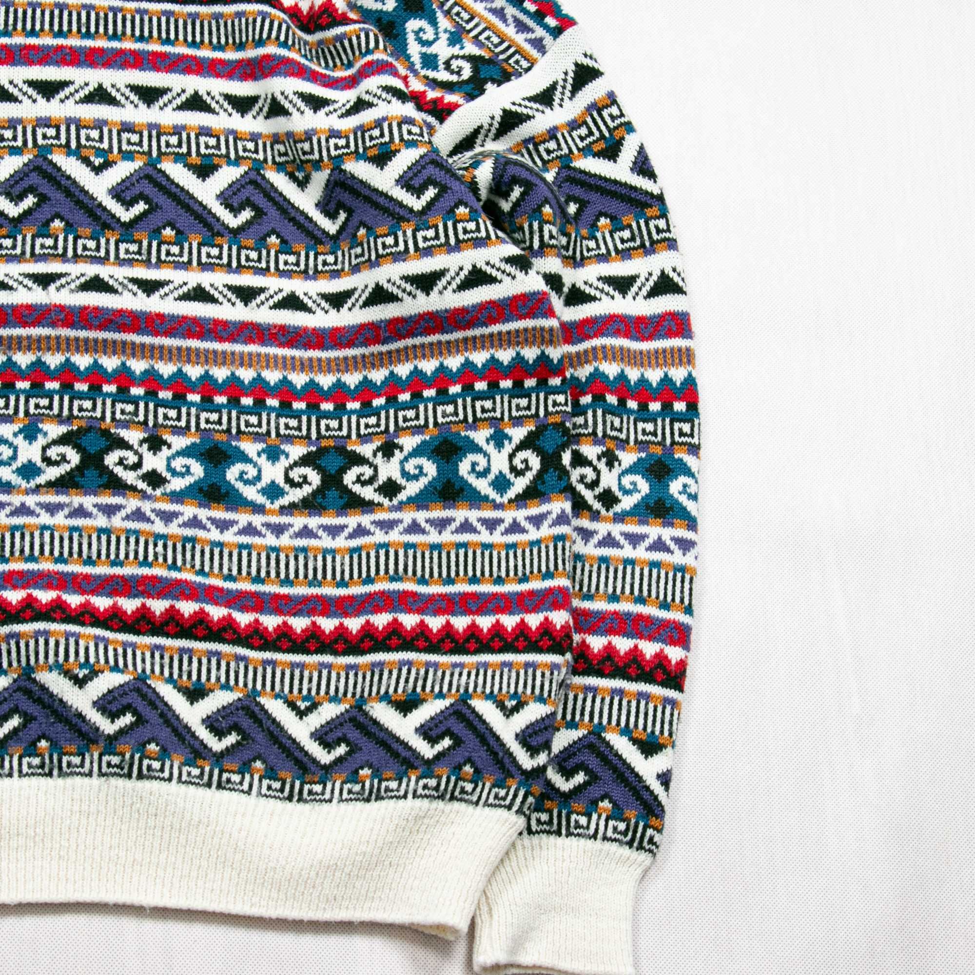 Sweater Shop Made in England sweter we wzory L