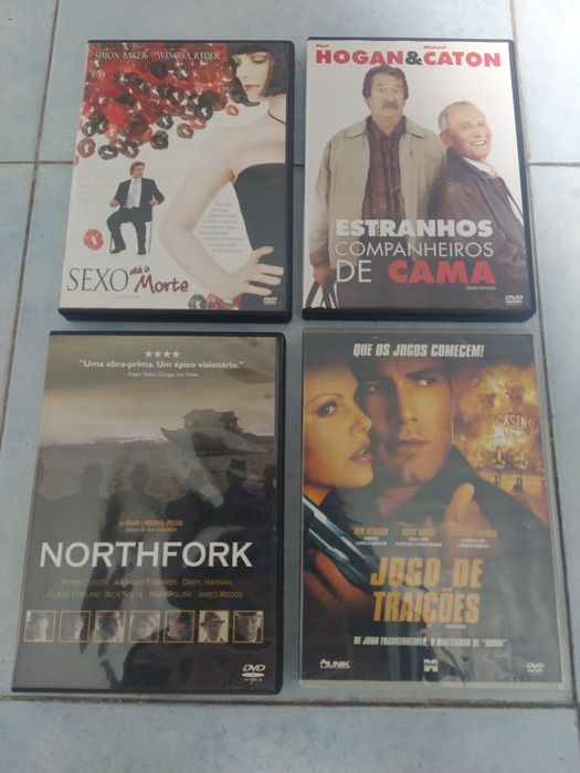Conjunto 4 DVDs - Filmes várias categorias