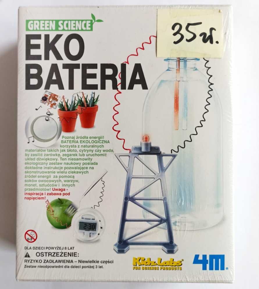 Zestaw Kreatywny EKO BATERIA od 4M_ KIDZ LABS_ NOWY !