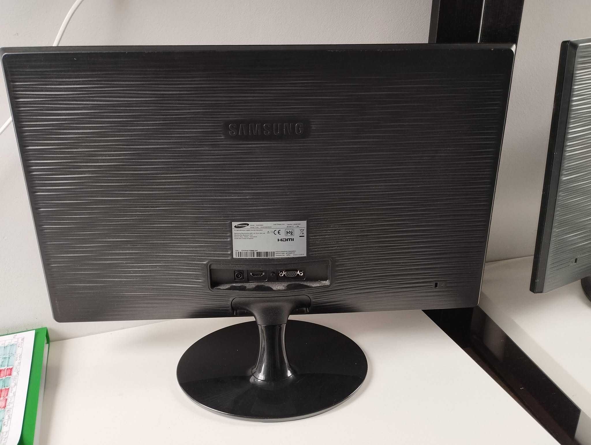 Monitor Samsung Cienki 24" Full HD 1920x1080 HDMI, VGA