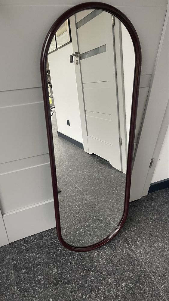LUSTRO od AYTM - Angui oval mirror - nowe! Bordowe