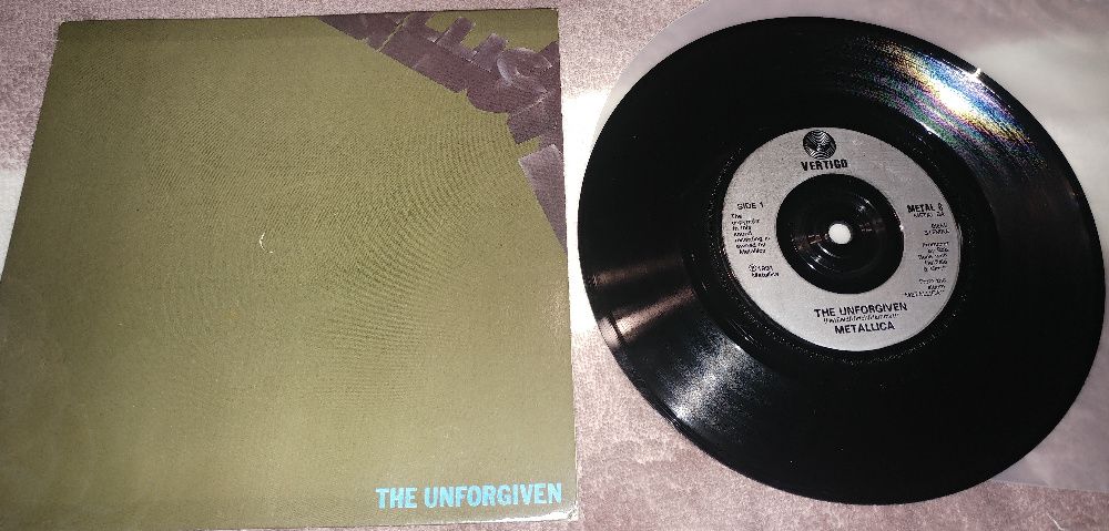 Metallica ‎– The Unforgiven 7", 45 RPM, Single, Silver Injection Labe