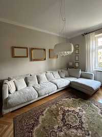 Duża luksusowa sofa/narożnik + pufa, Moma Studio