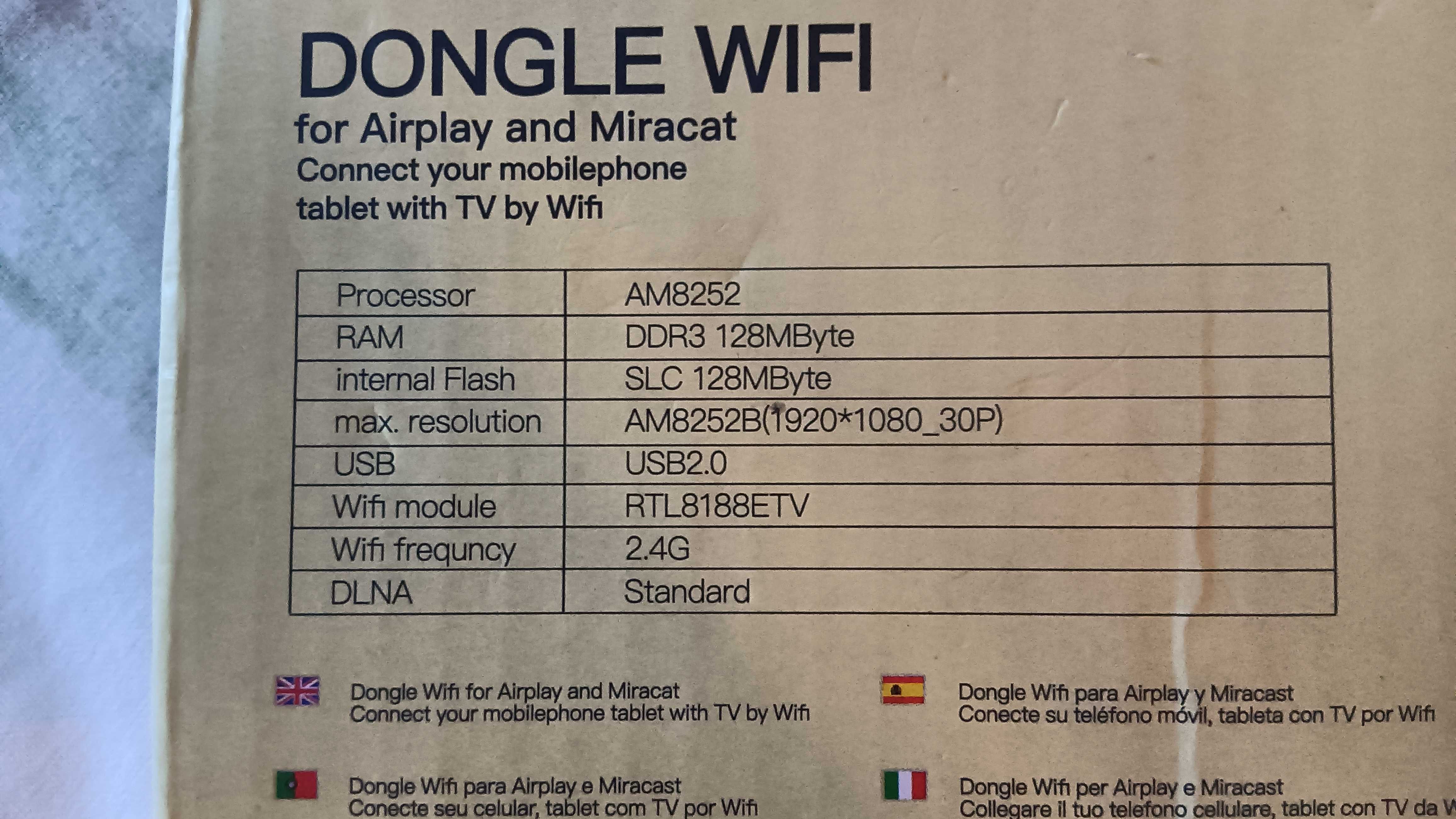 Adaptador dongle wifi