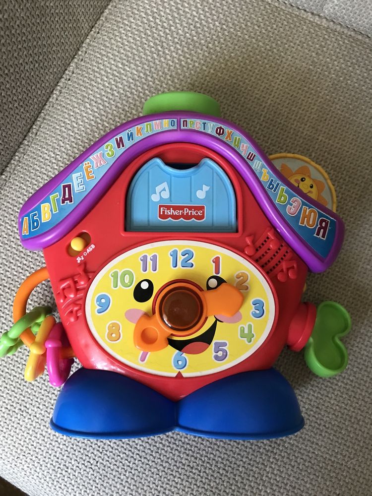 Fisher- Price- інтерактивна, розвиваюча іграшка Годинник