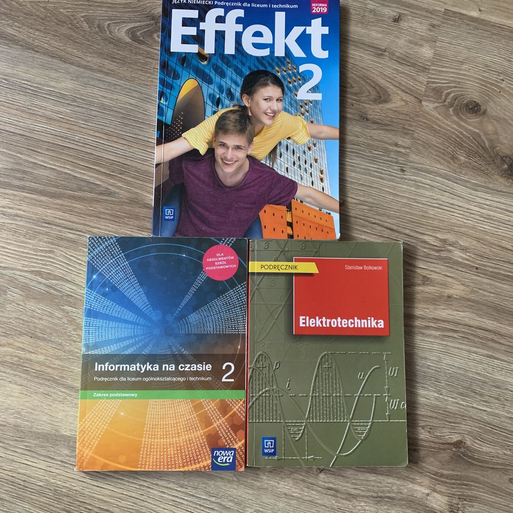 Książki 1 2 klasa liceum technikum matematyka niemiecki informatyka