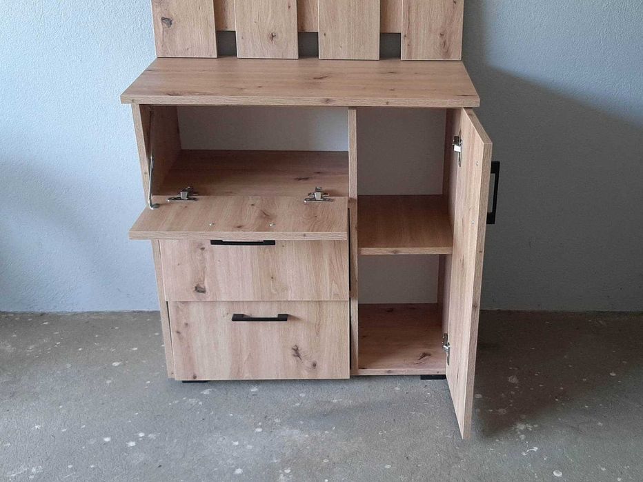 NOWY Komplet do Przedpokoju Dąb Artisan