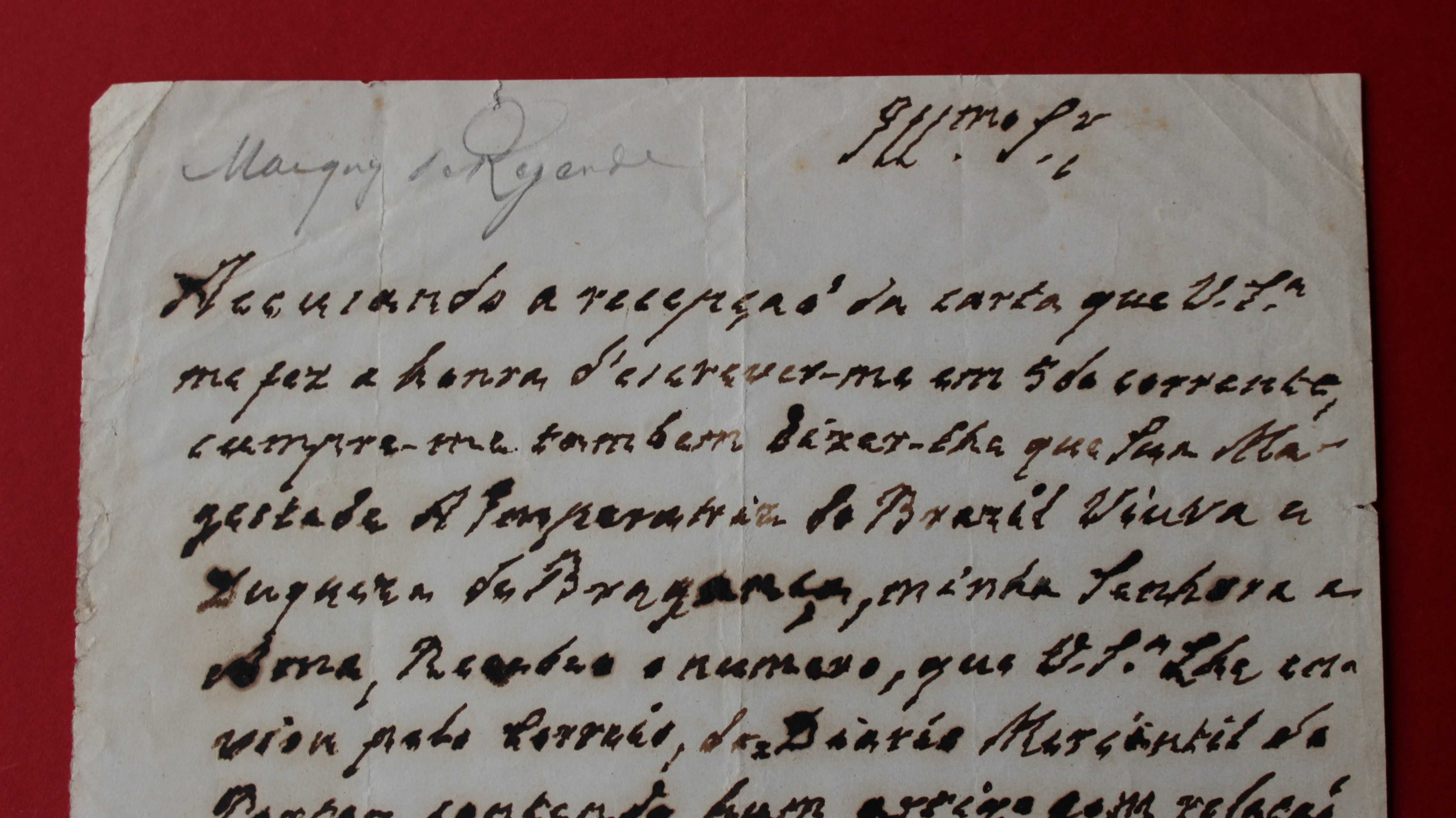 IMPERATRIZ VIÚVA BRASIL 1866 MARQUÊS DE RESENDE JANELAS VERDES