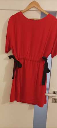 Czerwona sukienka/tunika. Rozmiar 38