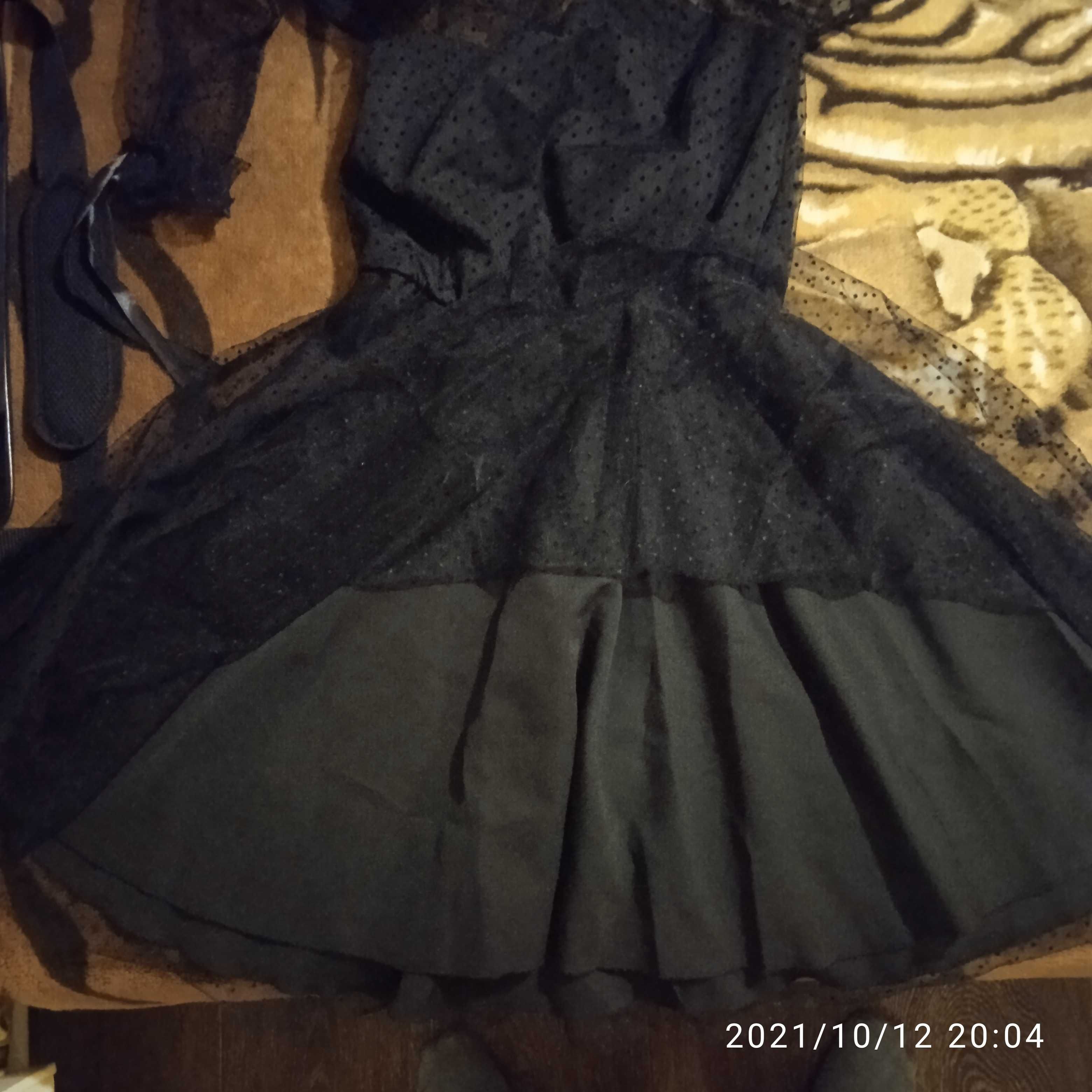 Платье черное,гипюр