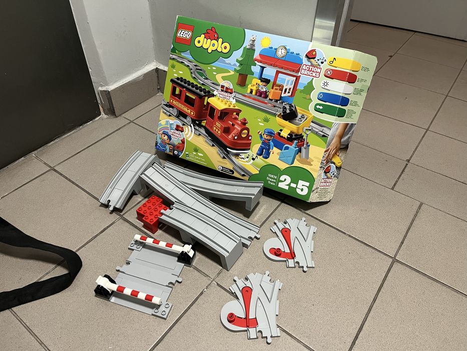 Kolejka duplo + wiadukt, zwrotnice i przejazd kolejowy