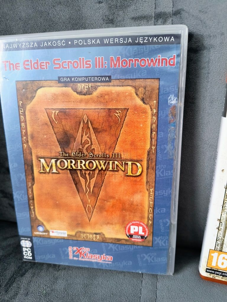Zestaw dwie gry PC Elder scrolls IV Oblivion, Morrowind III