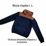 Grubsza bluza męska z kominem Hand Made