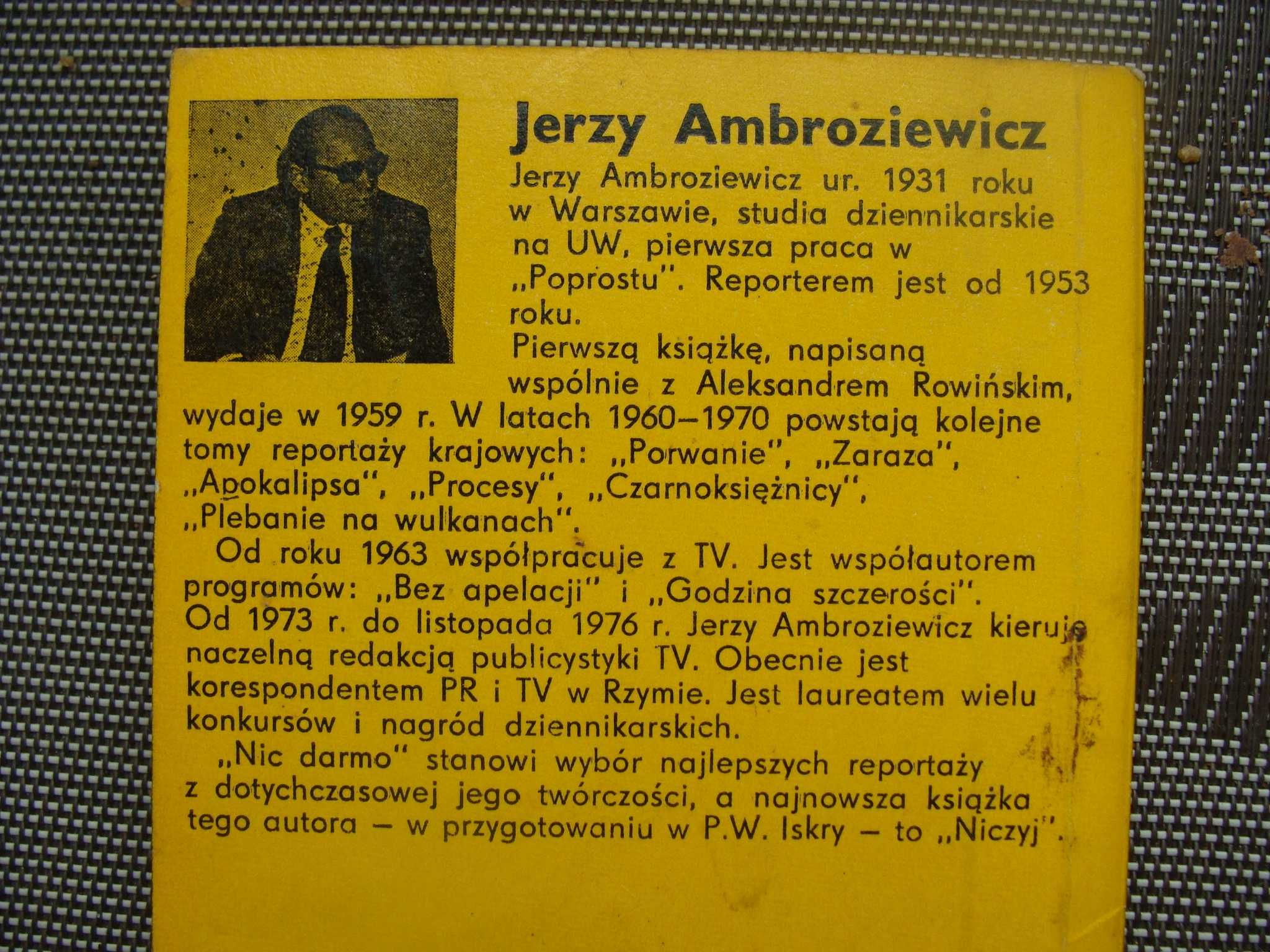 Nic darmo - Jerzy Ambroziewicz (M)