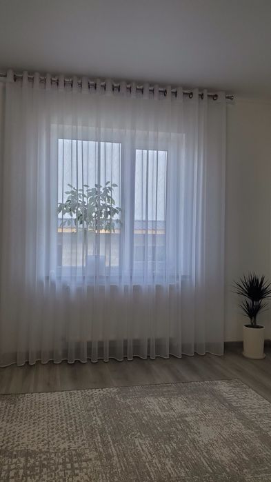 Білий шифон, білий шифоновий тюль.  Шифон білий, базовий білий тюль