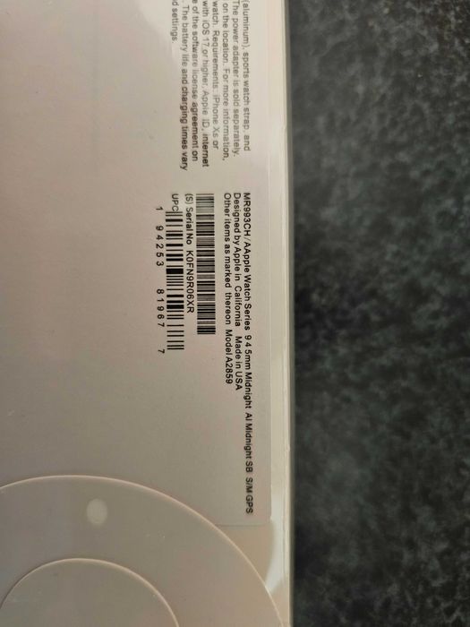 Apple Watch 9 Biały Nowy