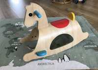 Plan Toys Koń na biegunach Palomino, drewniany