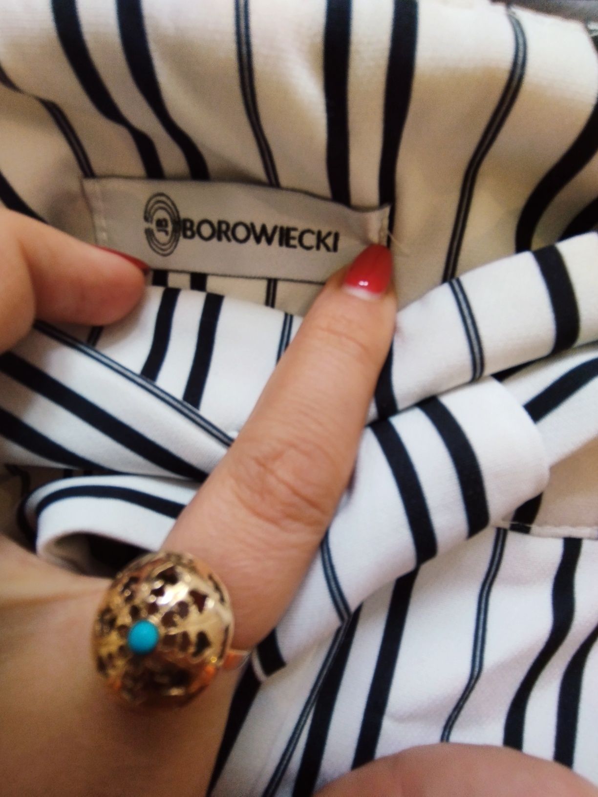 Szerokie spodnie, szerokie nogawki, polska produkcja, Borowiecki, 7/8