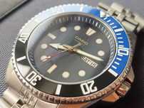 Zegarek diver, Casio Duro MDV, Custom szafir + ceramika, Vintage style
