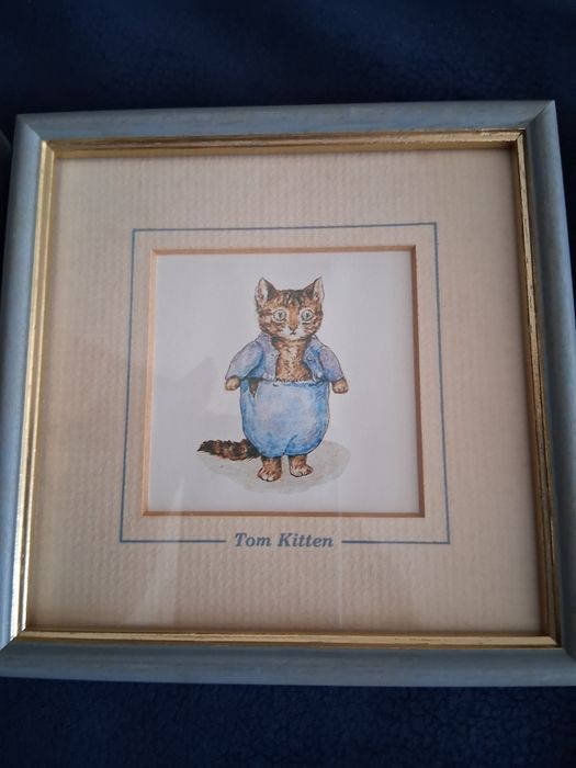 3 sztuki obrazków  serii 422 Beatrix Potter vintage series