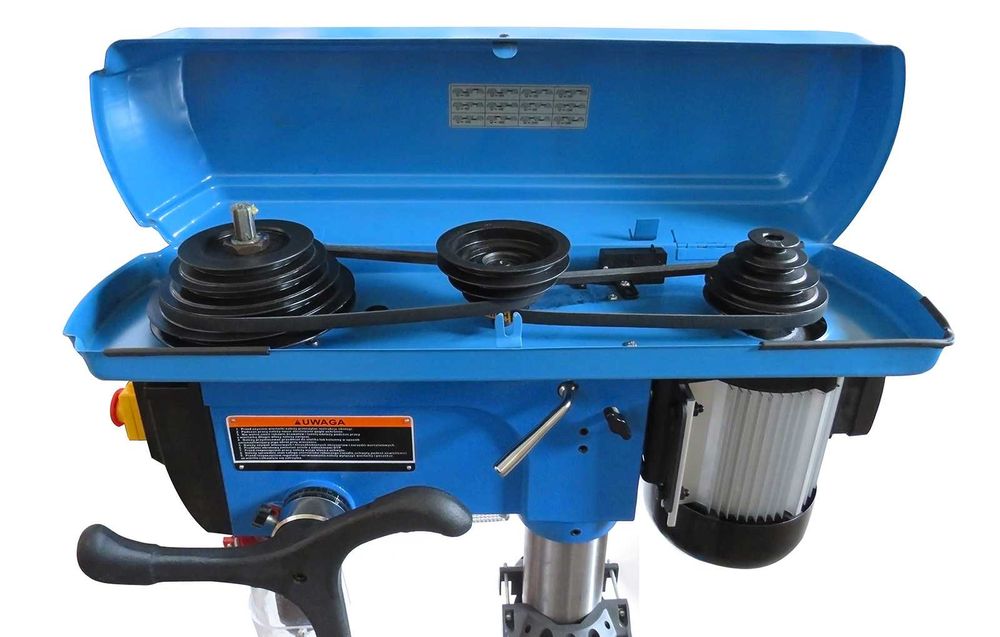 BASS POLSKA Wiertarka Stołowa Kolumnowa 1500w 400v Imadło 6" BP5284