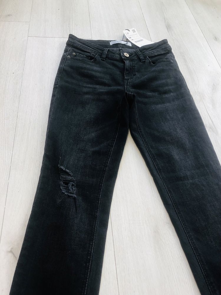 Чорні Джинси зара Zara 34 ХС XS Абсолютно нові, з етикеткою