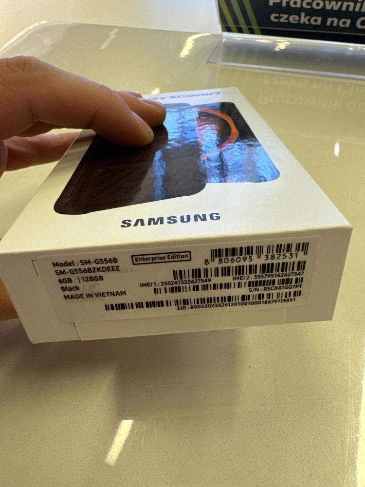 Samsung Xcover 7 6/128GB Black nowy gwarancja paragon