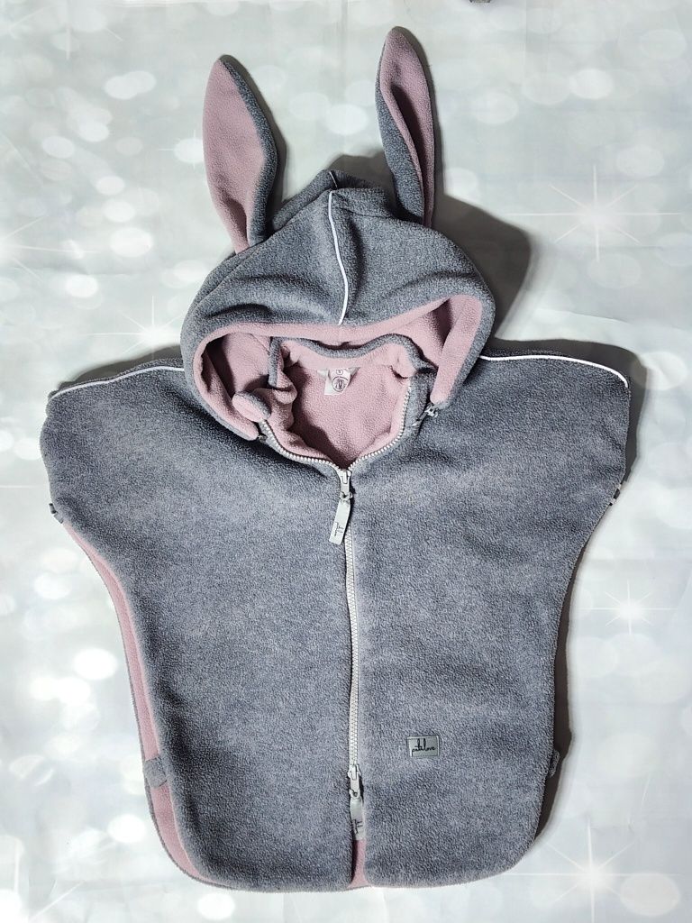 Ponczo samochodowe Patulove Funny Bunny Pink rozm s