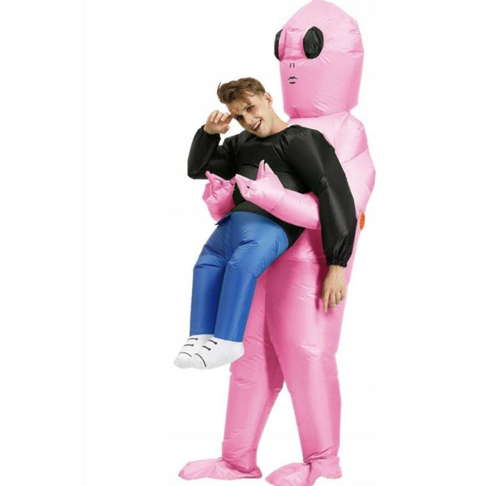 STRÓJ KOSTIUM PRZEBRANIE HALLOWEEN kosmita dmuchany 150-190 cm