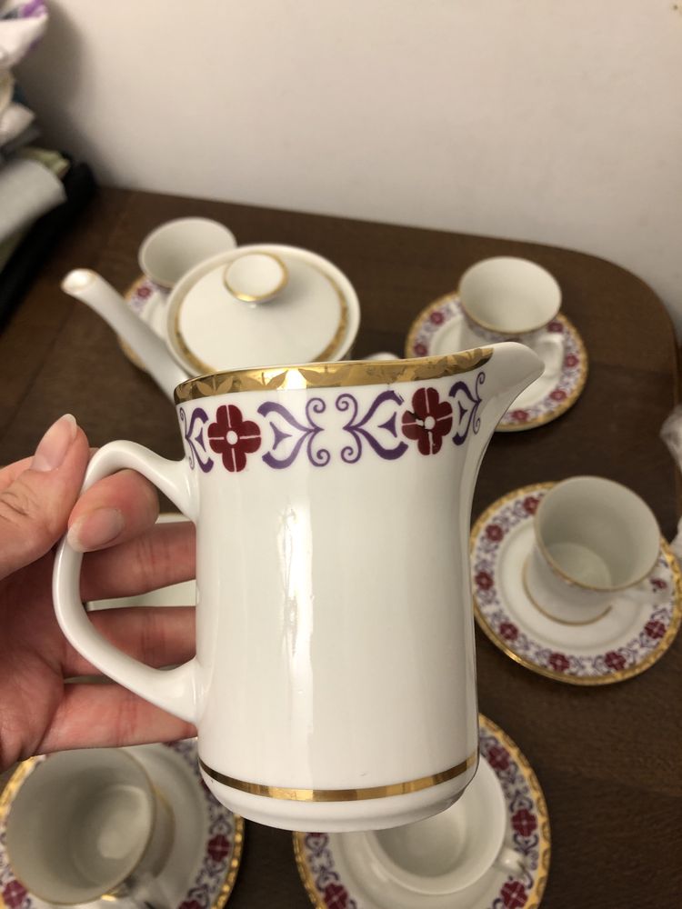 Porcelana Włocławek serwis kawowy PRL