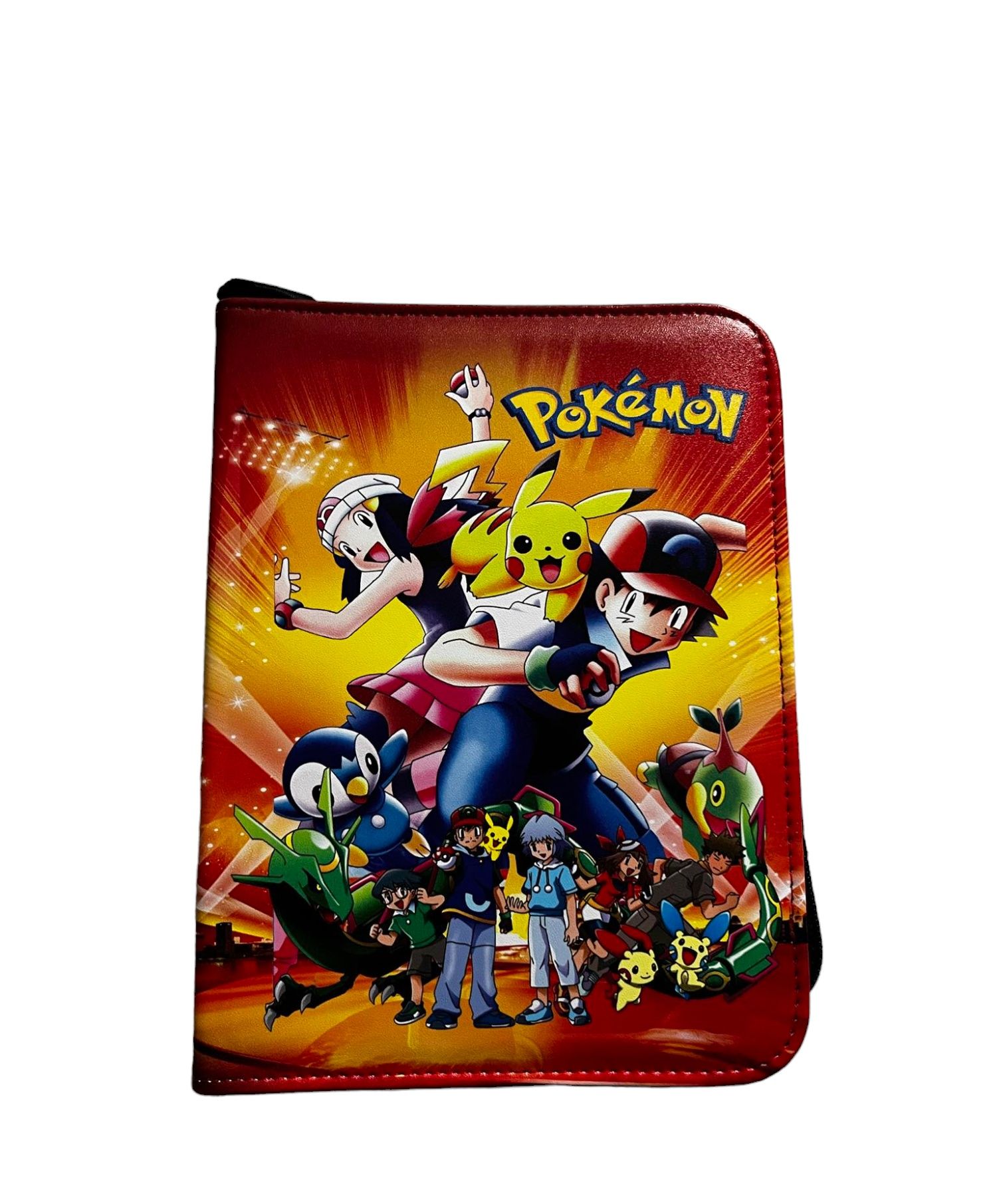 Skórzany klaser na karty pokemon