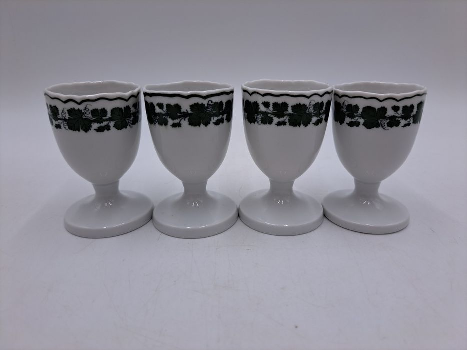 Jajcarka kieliszek do jajek Miśnia liści winogron winorośli