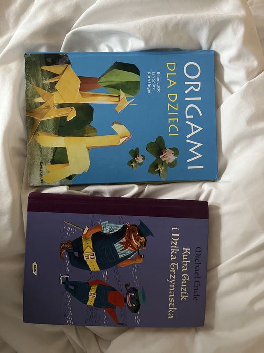 zestaw książek dla dzieci origami poradnik japonia kuba guzik i dzika