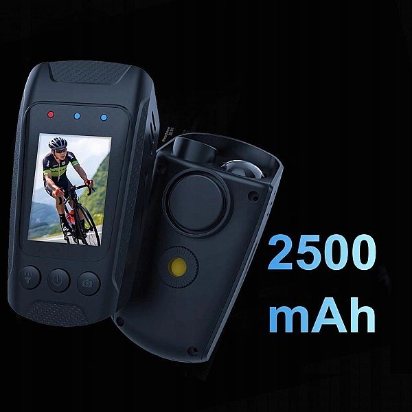 Kamera rowerowa motor 4K z EIS, Anti-Shake, ekran 2.0, pilot i karta 6