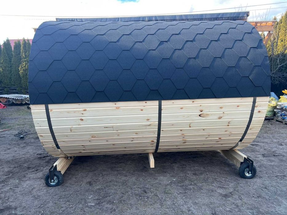 Sauna Ogrodowa Beczka 3m SZYBKIE TERMINY