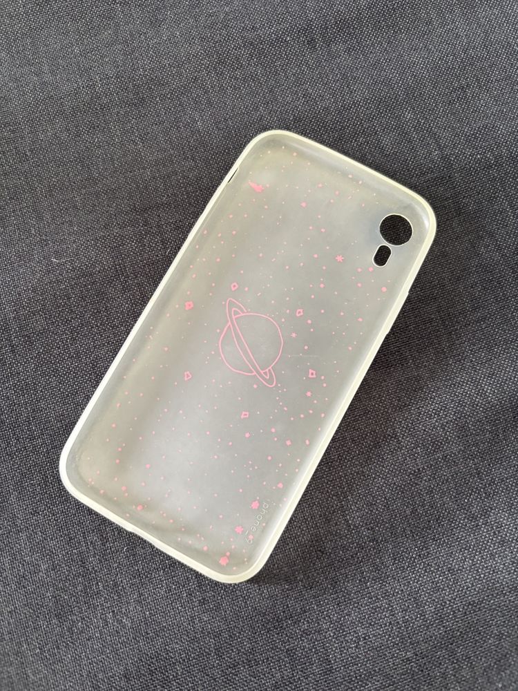 Etui case obudowa iPhone XR planety różowe