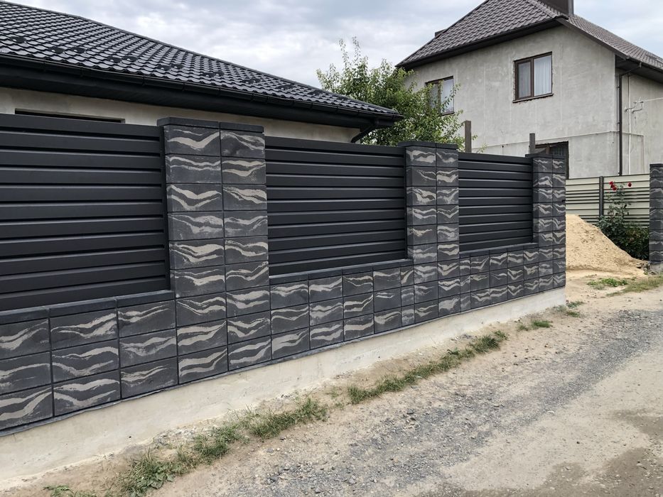 Блоки модульні!!! Блоки та цегла для огорожі, паркану, забору