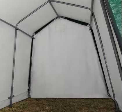 Namiot garażowy 2,4x3,6m plandeka PE 450 ciemnozielony
