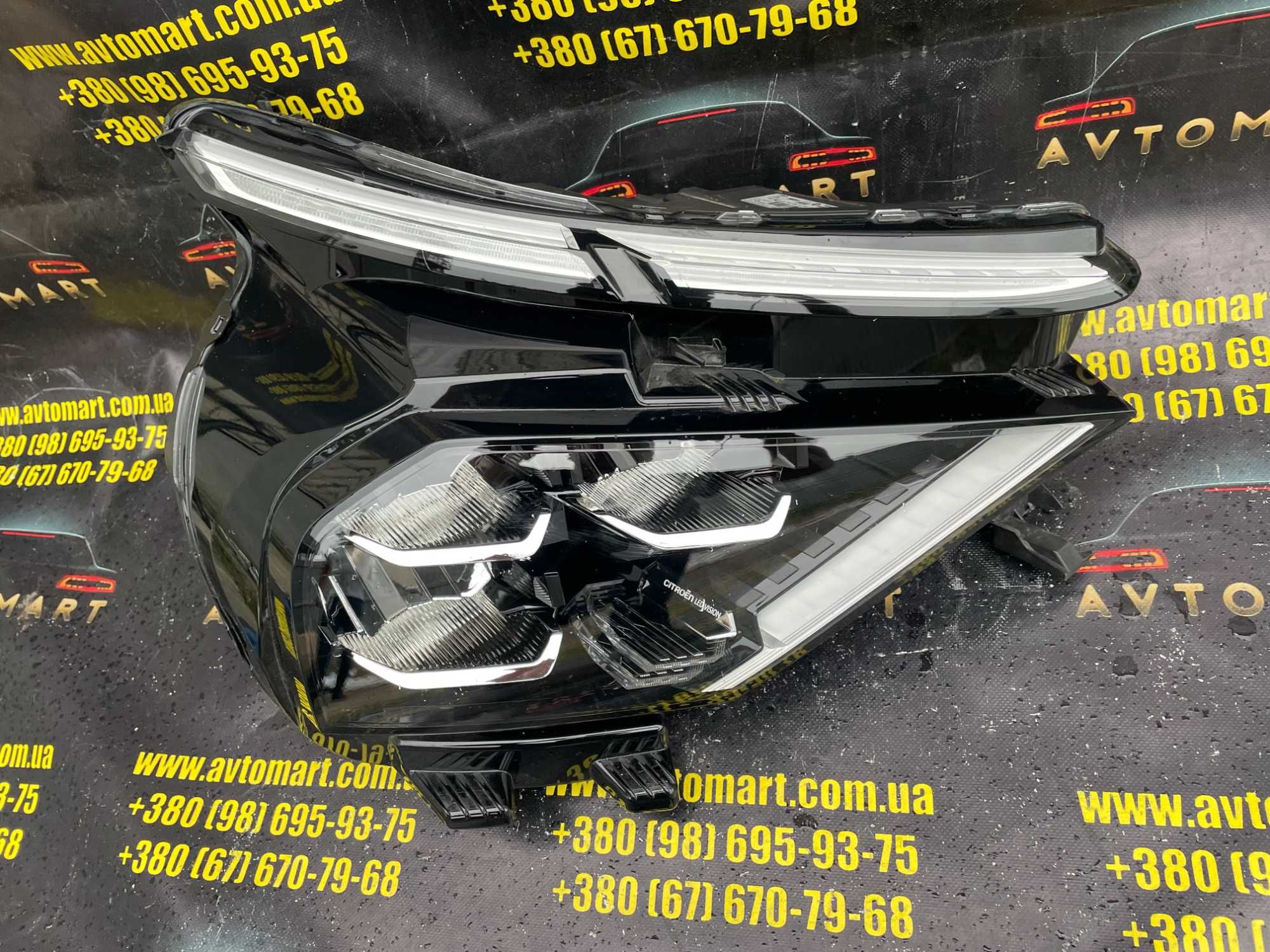 Фара передня права Citroen C4 Led фара правая Citroen C4 9830649280