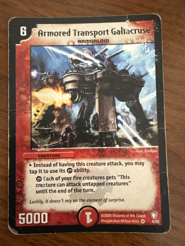 Armored Transport Galiacruse HOLO - karta Duel Masters