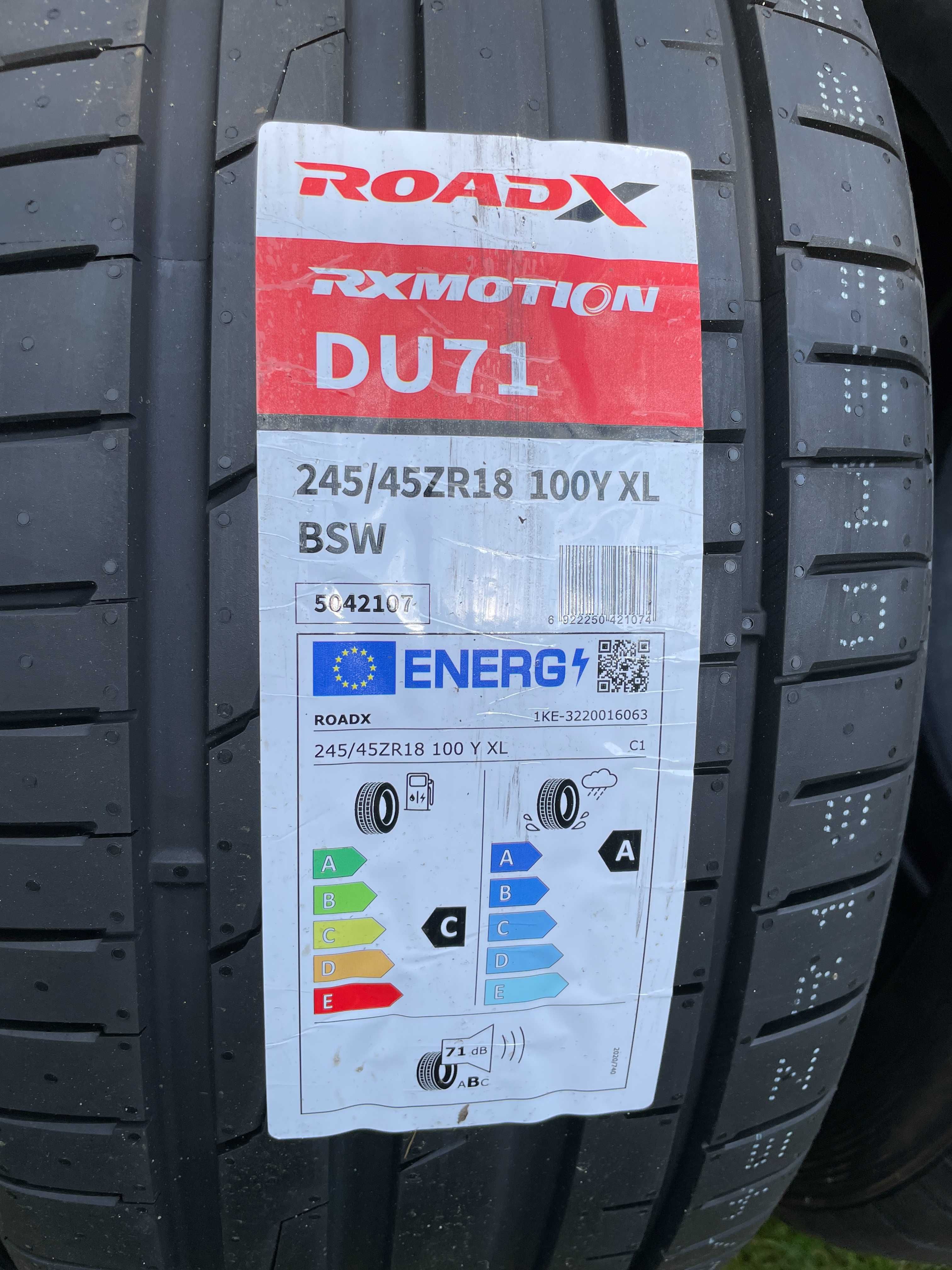 Okazja opony letnie 245/45R18 100Y XL RoadX RxMotion DU71 NOWY MODEL