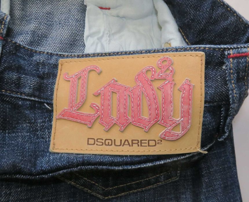 Dsquared2 spodnie jeansowe rybaczki 40
