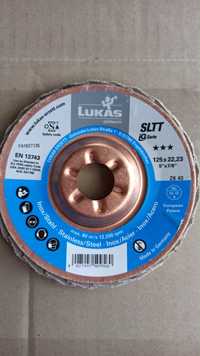 Круг лепестковий Lukas 125 , зачисний диск, шліфувальний круг Лукас