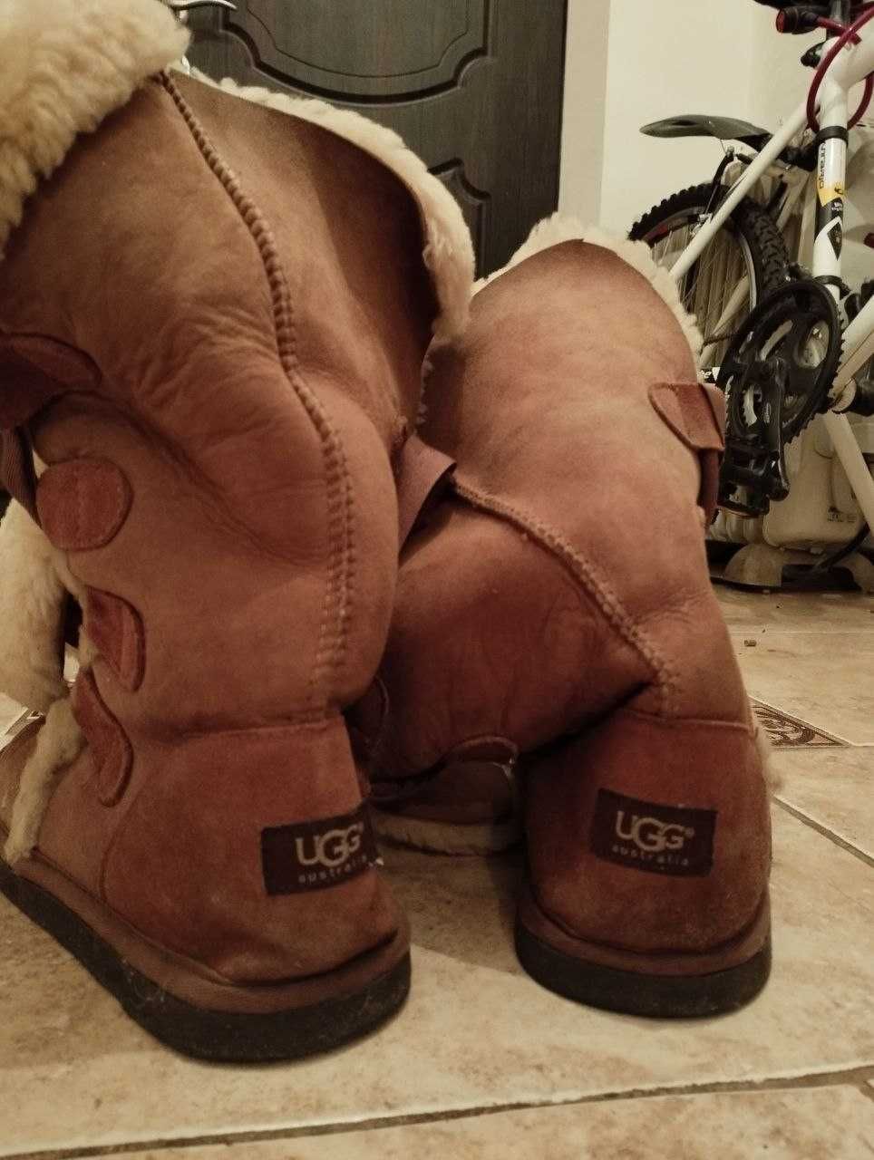 Оригинальные унты Ugg на завязках 2в1 натуральный мех