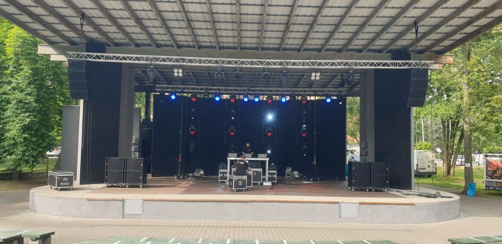 Scena nagłośnienie oświetlenie Technika estradowa